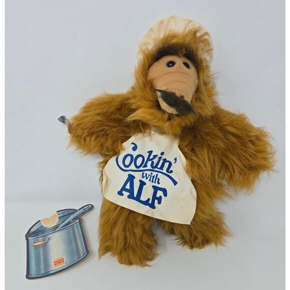 Burger King Alf Puppet Cookin' & Meal Box 1988 Complete 3 Alf Books Color Reads - Picture 14 of 16
